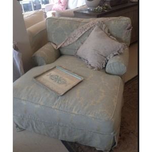 5 yards Rachel  Ashwell Shabby Chic Damask fabric make upholstery slip covers